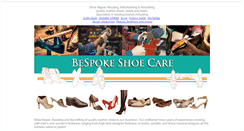Desktop Screenshot of bespokeshoecare.com